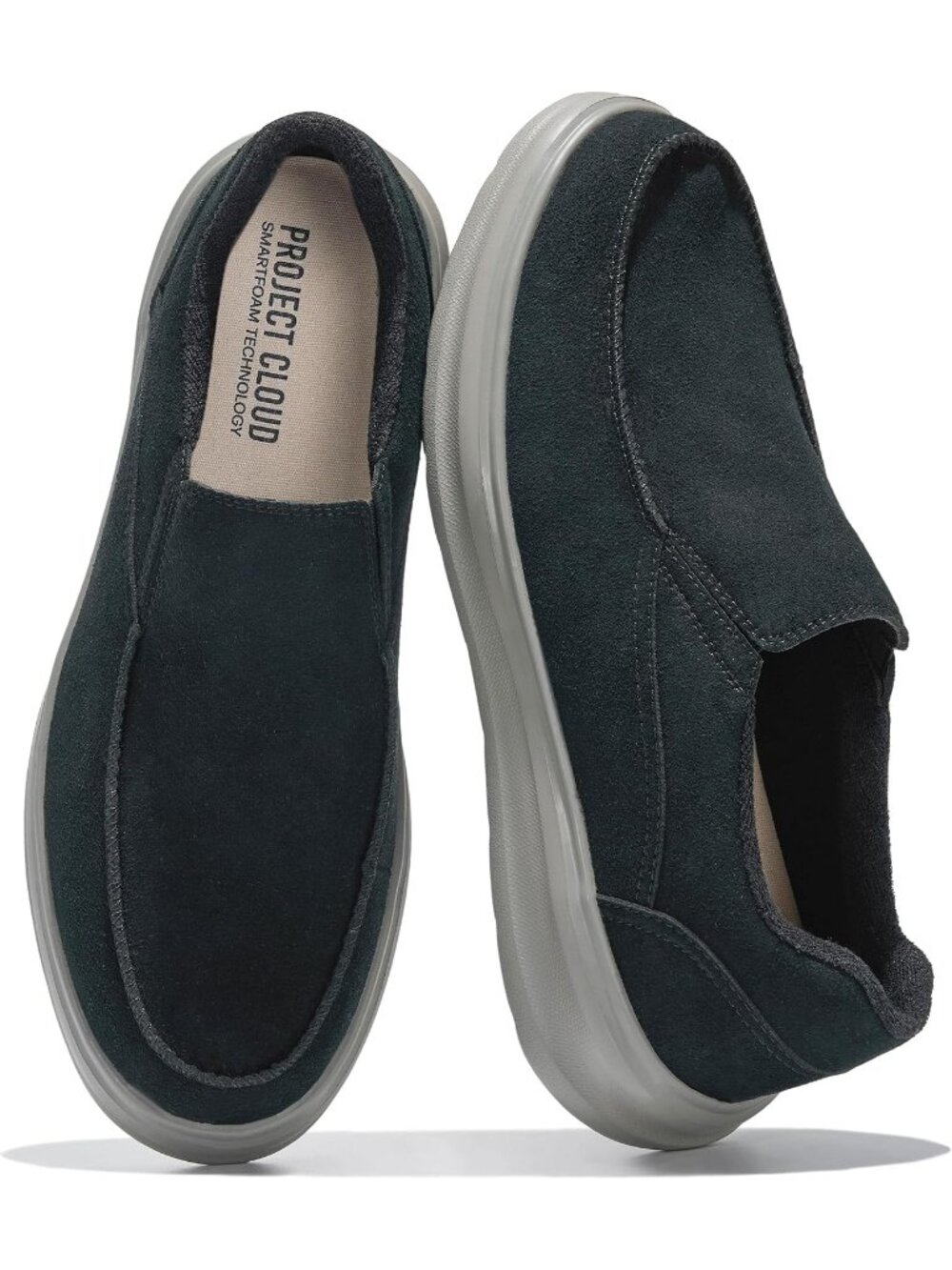 🆕Men's Black Suede Venetian Slip On Loafers Smart Foam Cushioned Shoes